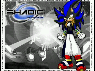 I am shadic the combination of shadow and sonic I am the ultimate hedgehog don't try to challenge me
