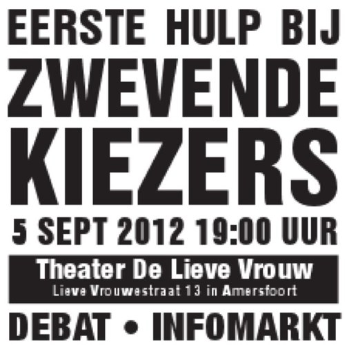 kiezenin033's profile picture. Kiezen in Amersfoort is een initiatief van de voorzitters van VVD, PvdA, CDA, SP, D66, GL & CU in Amersfoort.