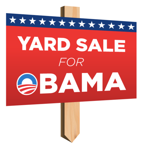 Sept 22 - 23. Help get our President re-elected. Grab something, sell it and make a donation.