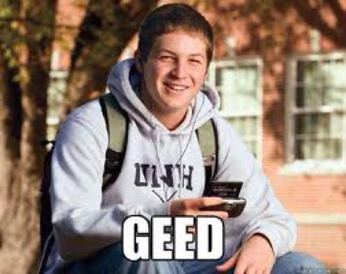 we are your source for tweets that will make you fall off of your chair about what us Frats like to call, GDI's