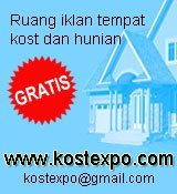 Ruang promosi tempat kost gratis.. :) selengkapnya cek website. Mention dan Follow @kostexpo, kami promosikan ;)