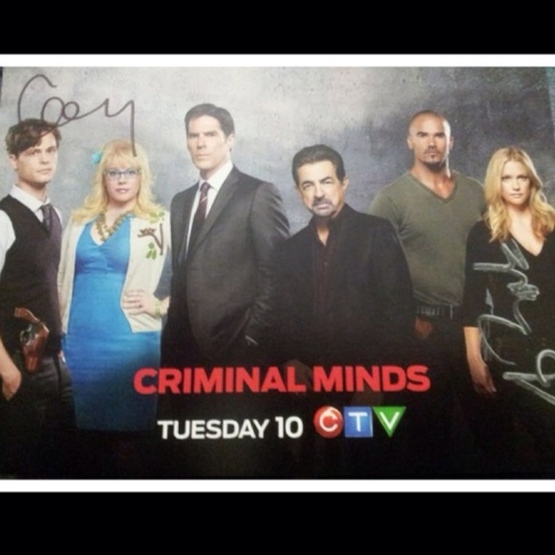 Fan Account. Loving Criminal Minds! BEST cast & Show EVER!!! Wednesday 10/9c on CBS!!! 8/25/12 Met @GUBLERNATION & @ajcookofficial