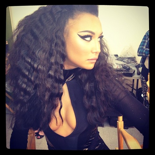 looking for naya? look between heather's thighs.