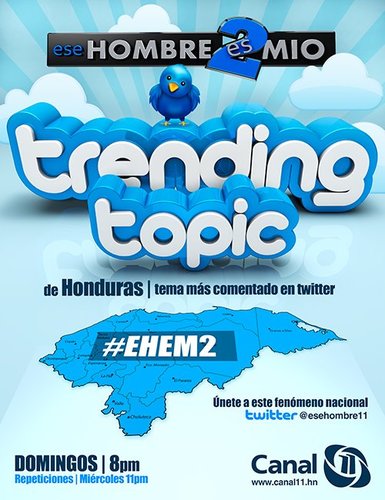 Twitter oficial de Ese Hombre Es Mío2, domingos 8:00 pm por Canal 11