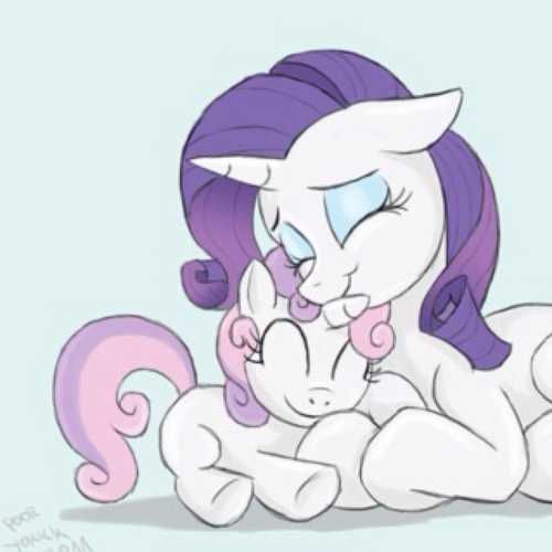 I am Sweetie Belle. Together with @NumberOneRDFan , @Scootapalooza and @CrusadinApple we'll get our Cutie Marks!