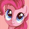 HI im pinkie pie! ponyville's party pony! i work at sugar cube corner and love to make friends :) im also the element of laughter! :D ((#pxlponies RP))