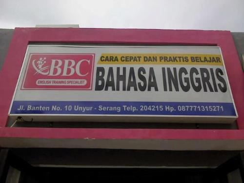 BBC ETS Unyur Serang
Banten Lama Street, No. 10, Unyur, Serang, Banten.

(0254) 204215 / 087771315271

BBC, Make English Easy.