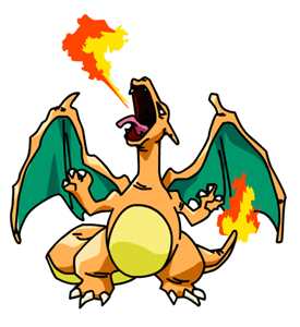 Fire Pokemon, Charmander and Charmeleon before, now Im Charizard