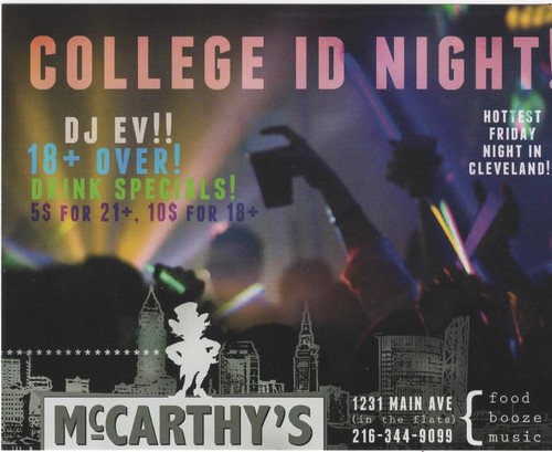 The ultimate College ID experience -






18 and over EVERY Friday...!