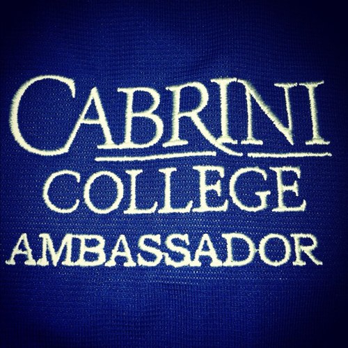 Helping Admissions by interacting with prospective students & their families by giving detailed campus tours & answering questions Instagram @cabriniambassadors