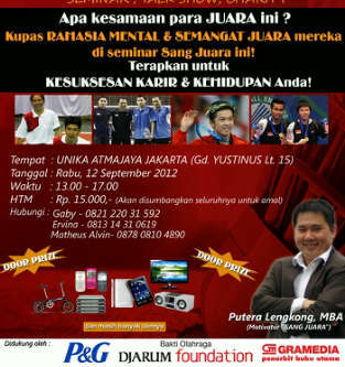 Event 12 September 2012. CP : Event (085779188439), Ervina (081314310619)