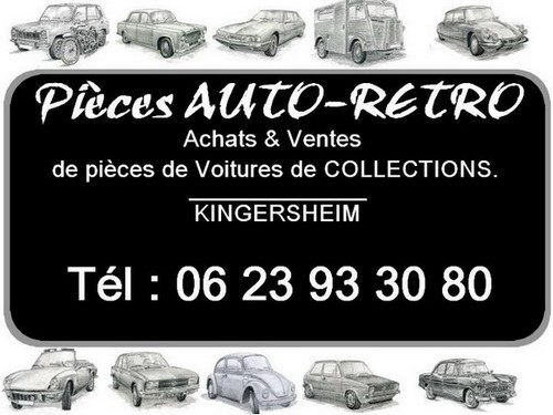 Entreprise spécialisée dans la vente, de pieces auto anciennes et de collection