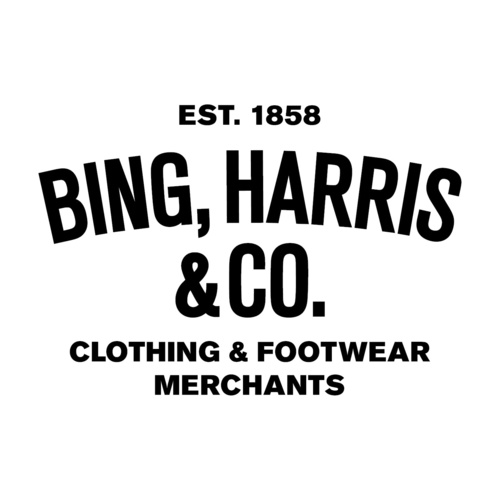 Since 1858 renowned as suppliers of quality wares; Bing, Harris & Co. continue that tradition today fusing high level craftsmanship with affordable street style