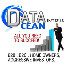 Data Ocean offers you fresh, valid, legit and verified Business to Business Leads / Contacts with full info, also B2C, Homeowners and Aggressive Investors.