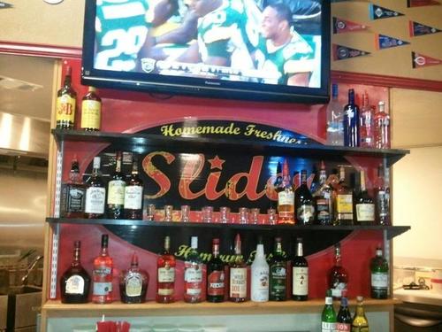 Were a restaurant/sports bar. Our food brings you the freshest, out of the park taste. If your ever in town don’t hesitate to slide on in :)