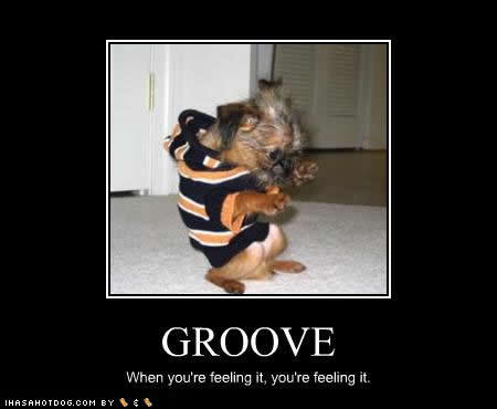 diggin' on that groove!