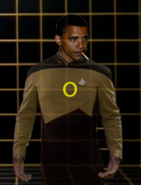 The year is 2473. Mankind is enslaved by New World Media. One man, one hologram's transparency signifies change. #WhatItDo Hologram Obama, Fuck you.