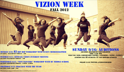 Vizion Performance Team, est. 2001 at Howard University. 

#diversity #dancers #energy #captivatingchoreo

For Bookings, email vizionpt@gmail.com