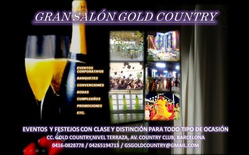 Salones y organizacion de fiestas y eventos con clase y distincion para todo tipo de ocasion!!! Av Country Club, CC Gold Country, Nivel Terraza 04120966524