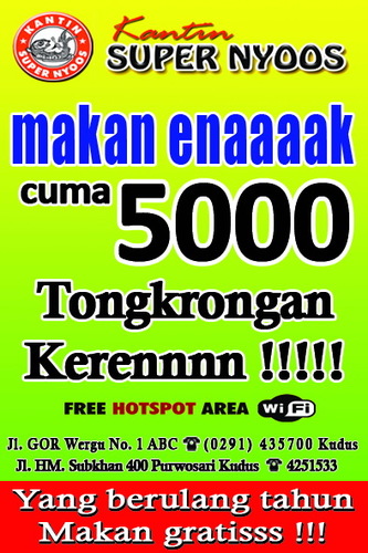 supernyoos's profile picture. Spesial bandeng tanpa duri.  Cocok buat tongkrongan anak muda. PARKIR GRATIS.