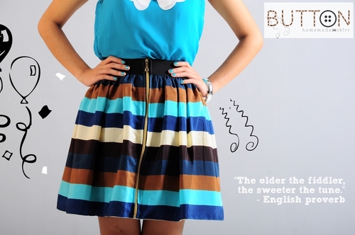 Apparel line based in Jkt - selling homemade tailored and customized skirts (made by order & request). Visit us on www.buttonskirt.com or FB Page: Button Skirt