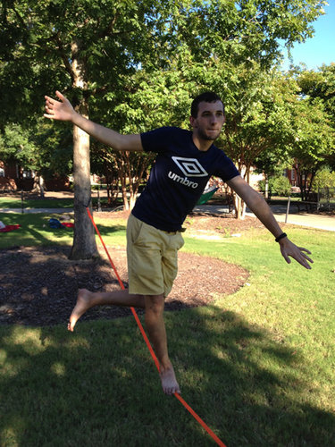 AU_Slacklining's profile picture. Hey! We like to Slackline (kinda like tight-rope walking, but different) and we live in Auburn! If you see us around campus, don't hesitate to come talk to us!