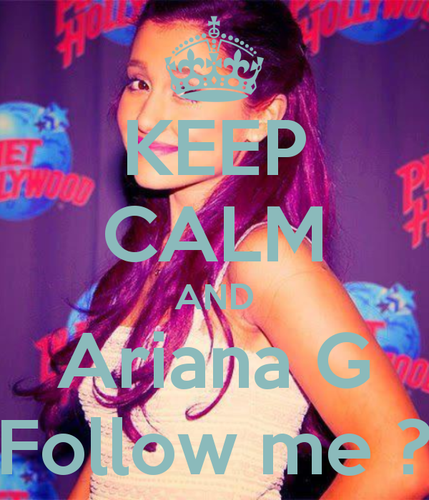 Hi my name is Sarah.My idols is : @arianagrande and @onedirection .I really hope that one day I will follow !