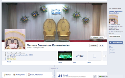We are doing stage decorations for reasonable rates