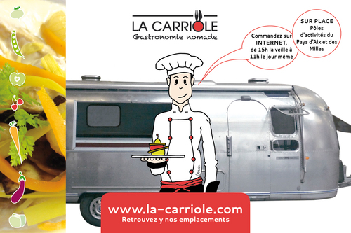 Lacarriole's profile picture. Le Food Truck des gourmets à Eguilles et aux Milles. De délicieux petits plats à découvrir à l'heure du déjeuner sur votre lieu de travail.