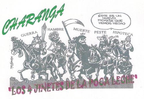 Charanga: Los 4 Jinetes del Apocalipsis. Somos una charanga que quiere hacerse oir y meterse entre las charanga de toda Andalucía.