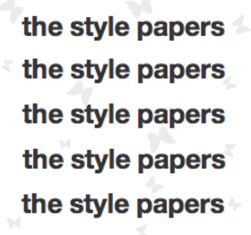 the_stylepapers's profile picture. Online Style Magazine launched 31st October http://t.co/F3uhWKOMGR thestylepapers@mail.com