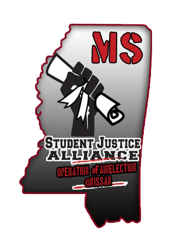 MS Student Justice Alliance! Students standing in solidarity w/ Nissan Workers right for a fair union election.