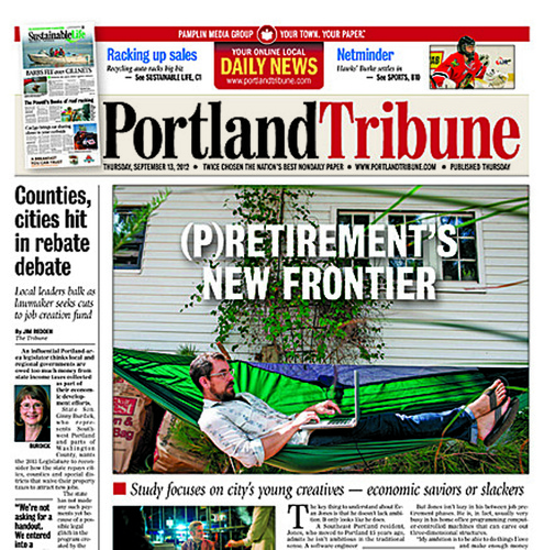 A weekly newspaper serving Portland. Part of the Pamplin Media Group, which owns 18 newspapers in Multnomah, Clackamas, Washington and Columbia counties.