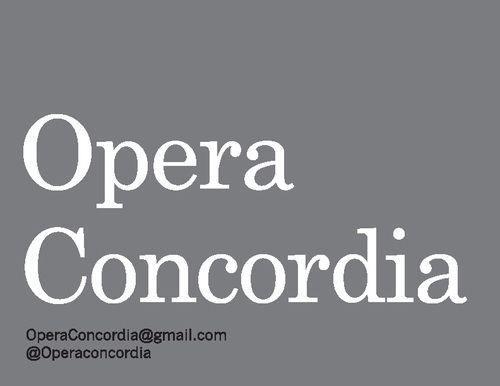 Opera Concordia is committed to creating a place for opera at Concordia University!