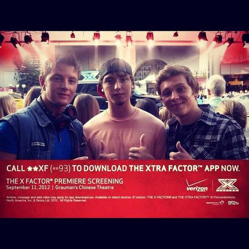 Two girls from Michigan supporting the boyband Emblem 3 on The X Factor USA. Love these 3 talented boys so much!