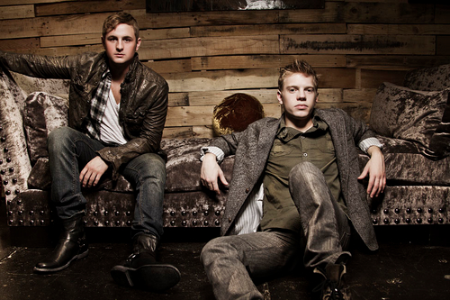 We play country music. Our personal Twitters are @grantvogel and @wittmckay. Find us on Facebook and YouTube