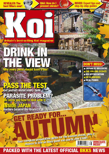Koi magazine is Britain's best practical guide to Koi keeping and the number one publication for Koi lovers everywhere.