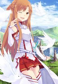 sub-leader of the guild knights of the blood KoB
, kirito's girlfriend and wife [in game]
, the lightning  flash , 
mention for follback okay? ^^