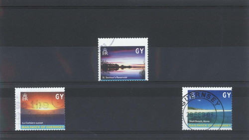 Selling - collecting Guernsey commercially used postage stamps