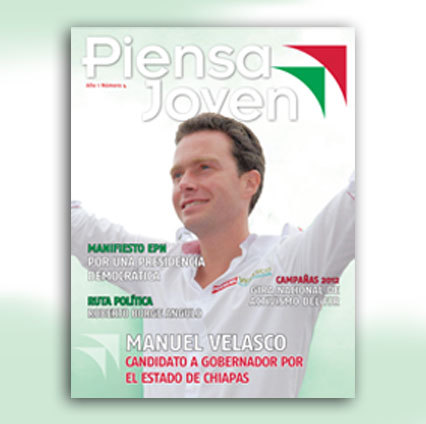 Twitter oficial de la Revista Piensa Joven del @CEN_FJR del PRI