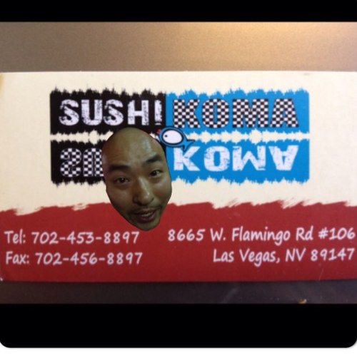 THE freahest sushi on the LV west side flown in daily