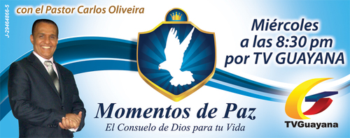 un programa radial y televisivo que transmite amor, paz, fe y mucha esperanza MOMENTOS DE PAZ
con su amigo Carlos Oliveira