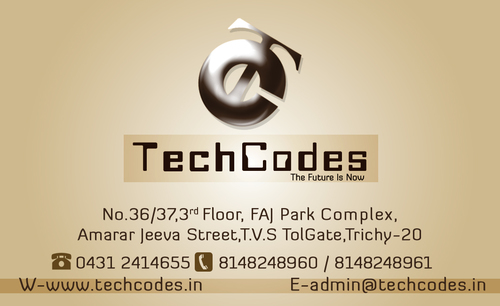techcodestech's profile picture. We Offer Career projects for Final Year BE/B.Tech/ME/M.Tech/MCA/MBA/MSc/BSc/Diplomo Persuants