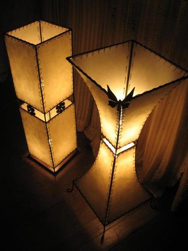 Lamparas artesanales realizadasen hierro y papel stanflex(simil lonja ) encerado, hermosuras realizadas por encargue, aguardamos tus pedidos!!!