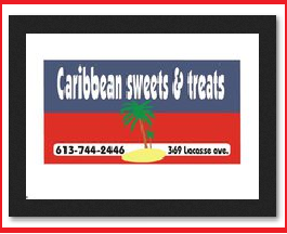 Come and Enjoy the Taste of the Islands, Patties, Roasted Coconut, Sweet Cashew, Komparet, Soup Joumou, Akasan and more...613-744-2446.