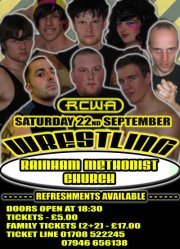 RCWA Underground is a wrestling entertainment group based in Essex UK. In July 2011 weekly show Underground was launched with a second show named Resistance