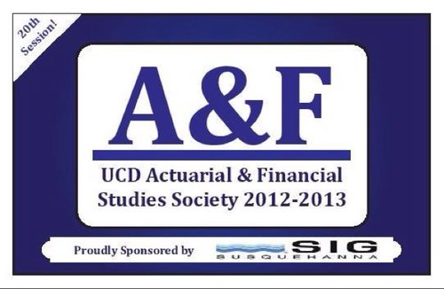 UCD A & F Society, updating you on all the society career and social events and general UCD and world news! Look out for Twitter competitions during the year!