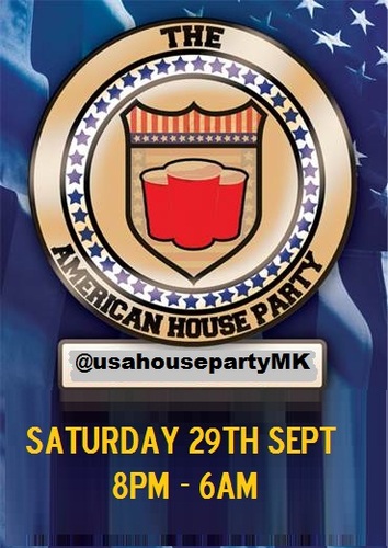 Saturday 29th sept. American House party in Milton Keynes! #Beerpong #Red'n'Bluecups. contact @iamstuartcarter @liamfizzy @jaycarval for more details!!