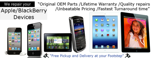 iPhone iPad iPod and Blackberry Service Centre, With Life Time Warranty.Free Pick up and Deliver from your footstep in Dubai