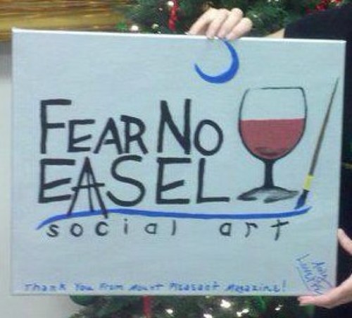 Fear No Easel=social art. Come to our studio and allow our artists to guide you through a Lowcountry painting while you enjoy our wines and craft beers.